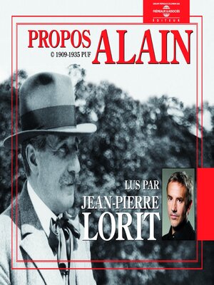 cover image of Les propos (1909-1935)